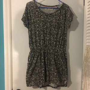Madewell hi-line Black white dress M